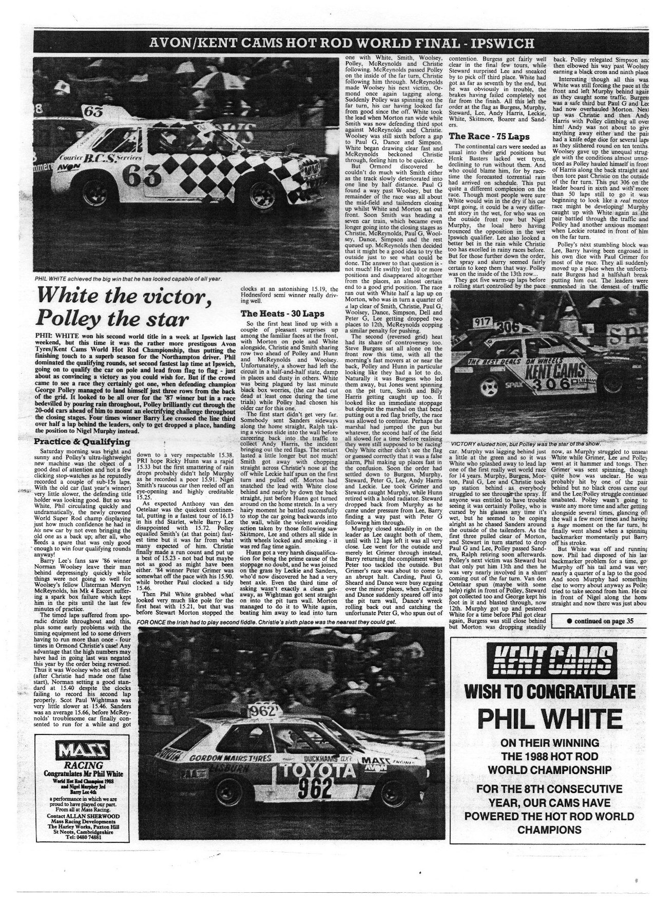 World Championship 1988 National Hot Rod Racing